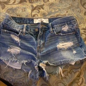 Hollister denim jean shorts